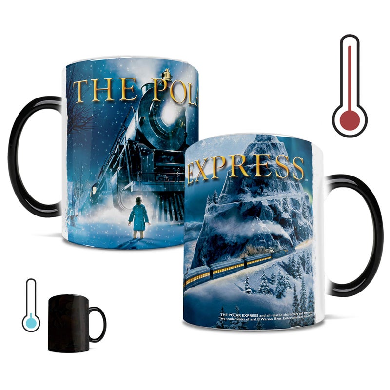 Morphing Mugs Polar Express (The Polar Express) Ceramic Mug, Black - Image 1